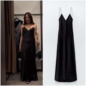 𝗡𝗪𝗧 𝗭𝗮𝗿𝗮 • Satin Slip Dress